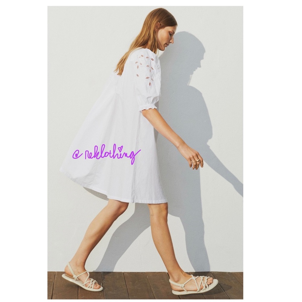 SOLD! Sweetest Eyelet Embroidery Short Dress - Picture 5 of 8